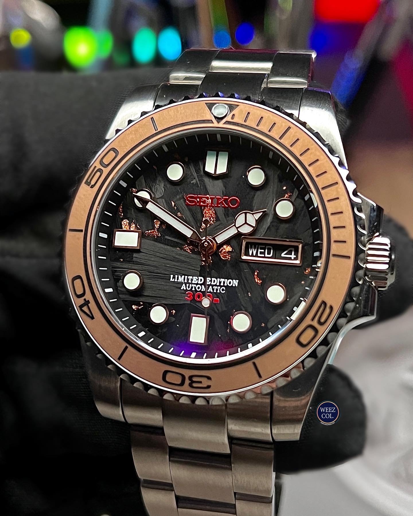 Seiko Submariner: Carbon Fiber Rose Gold