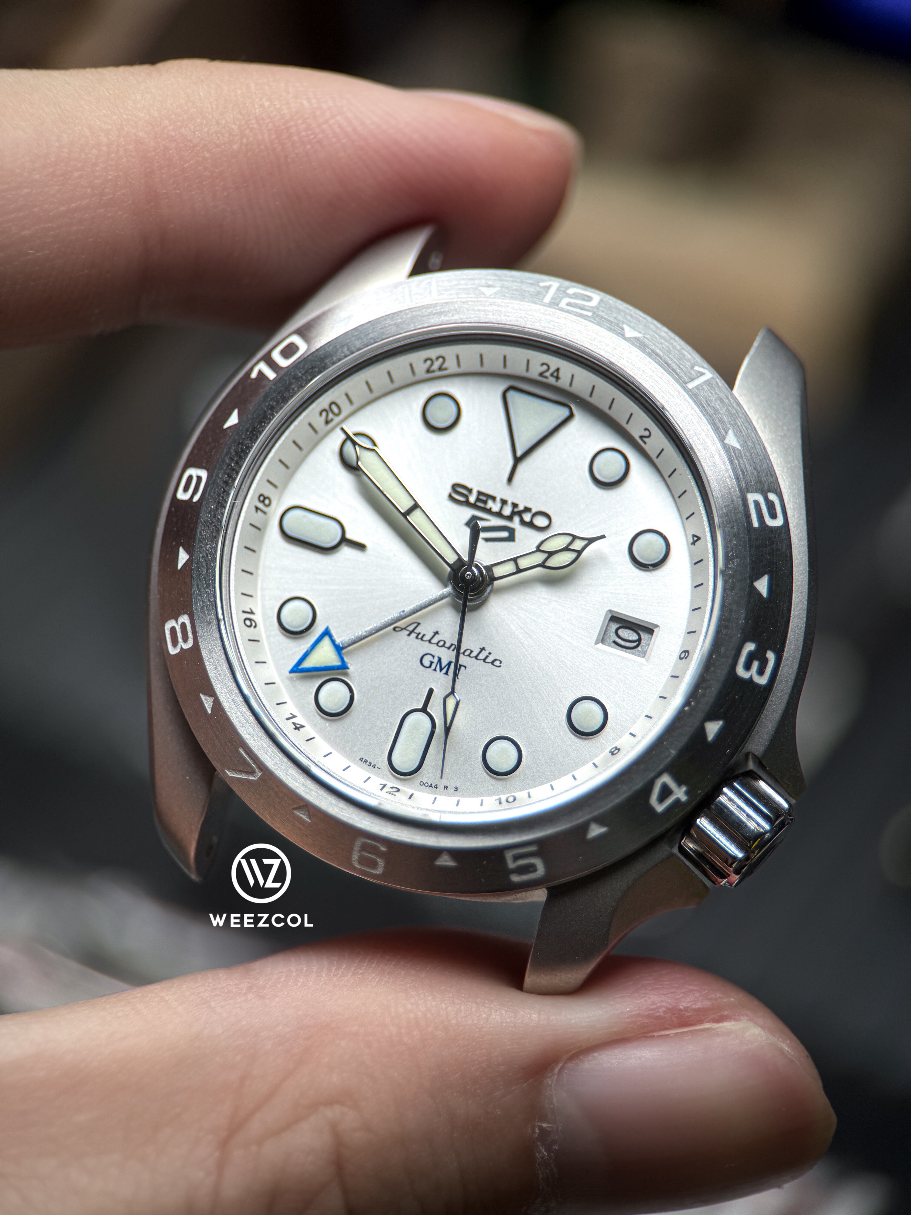 SKX007 GMT: SSK033 GMT Matte Silver