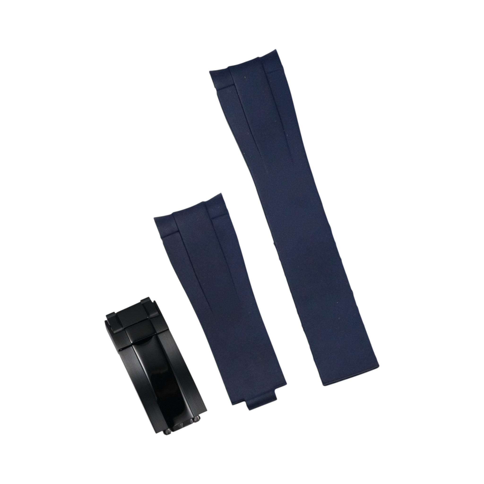 Submariner: Navy Blue Rubber Strap with Black Clasp