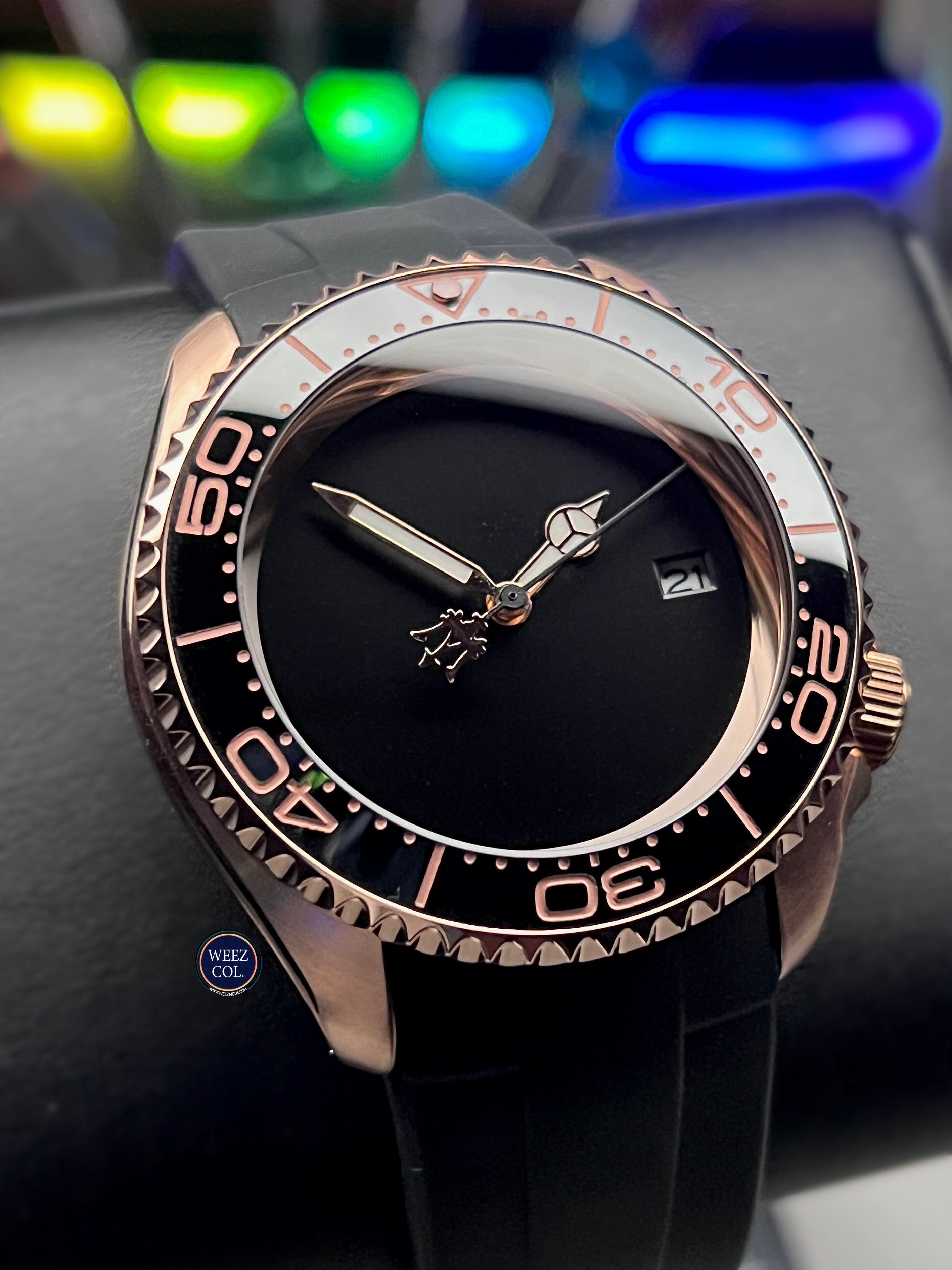 SKX007 Stealth: Trident in Rose Gold