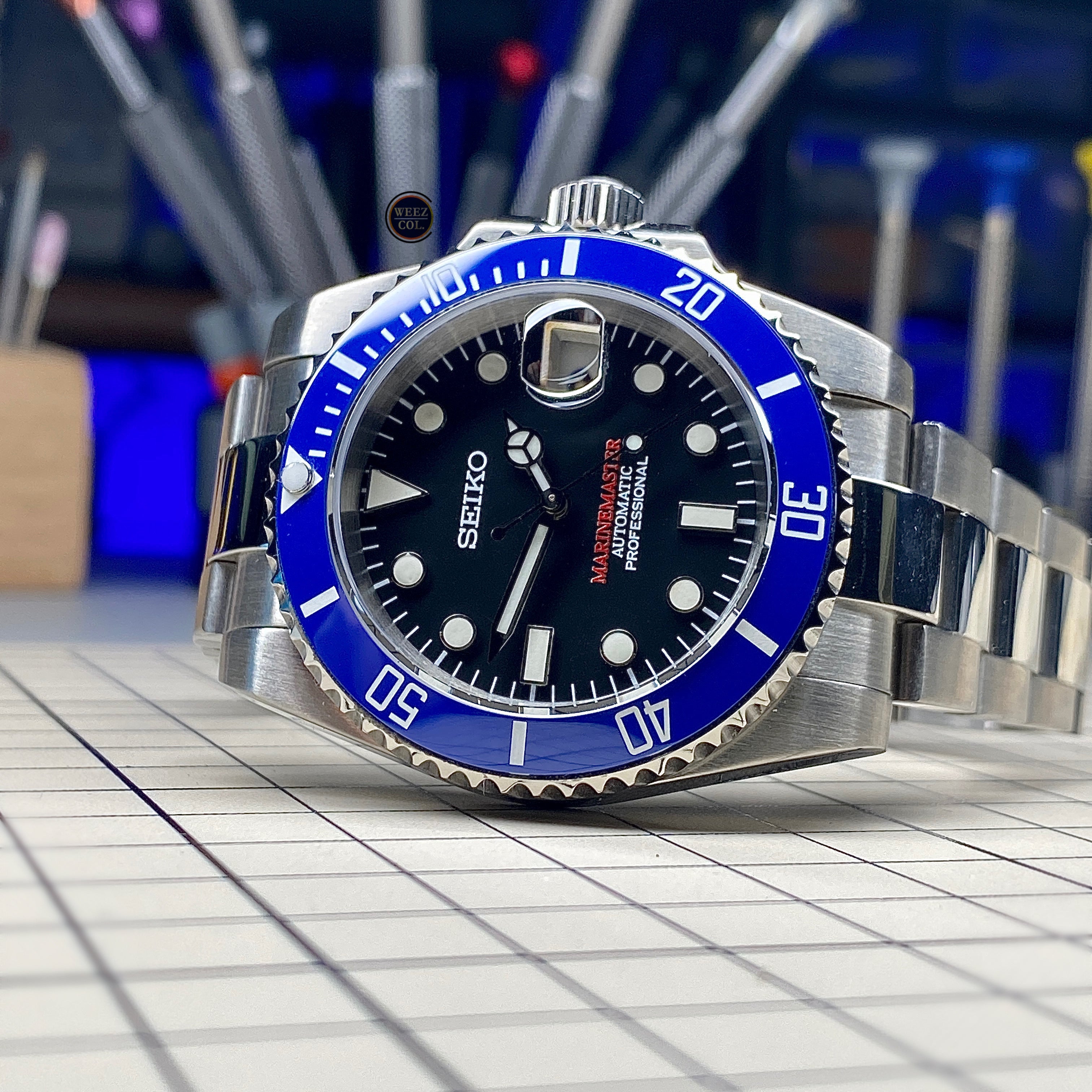 Seiko Submariner: Smurf