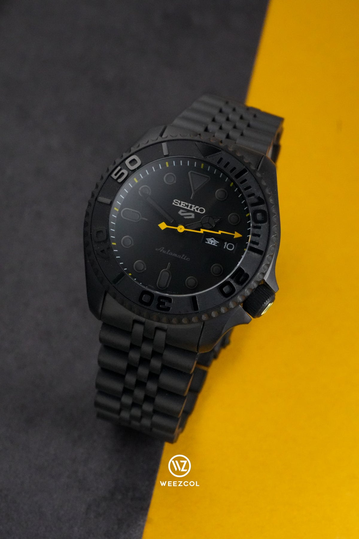 Seiko SRPD79: 'Yellow' Stealth with Jubilee Bracelet