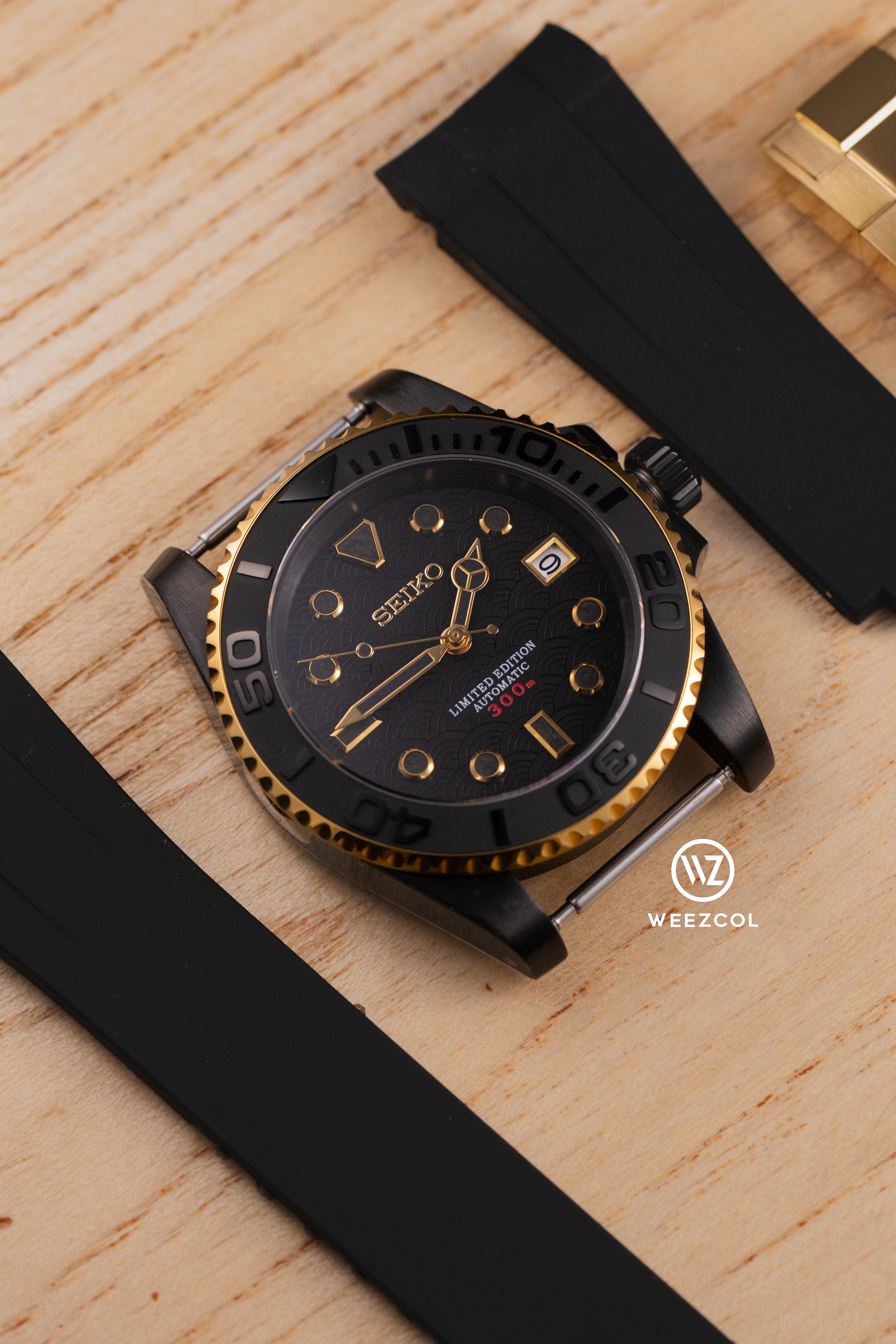 Seiko Seihaiga: '青海波' Brushed Black