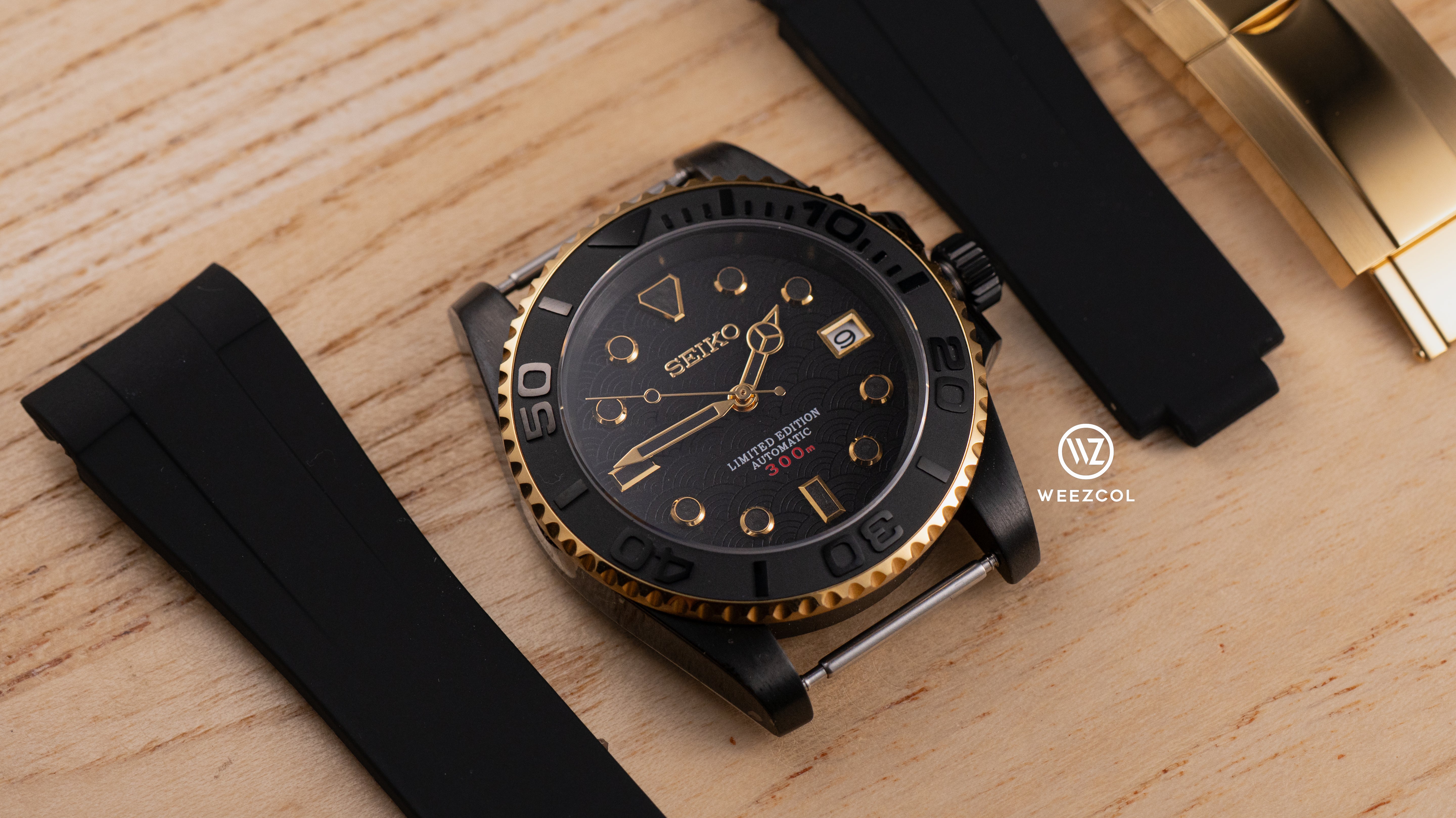 Seiko Seihaiga: '青海波' Brushed Black