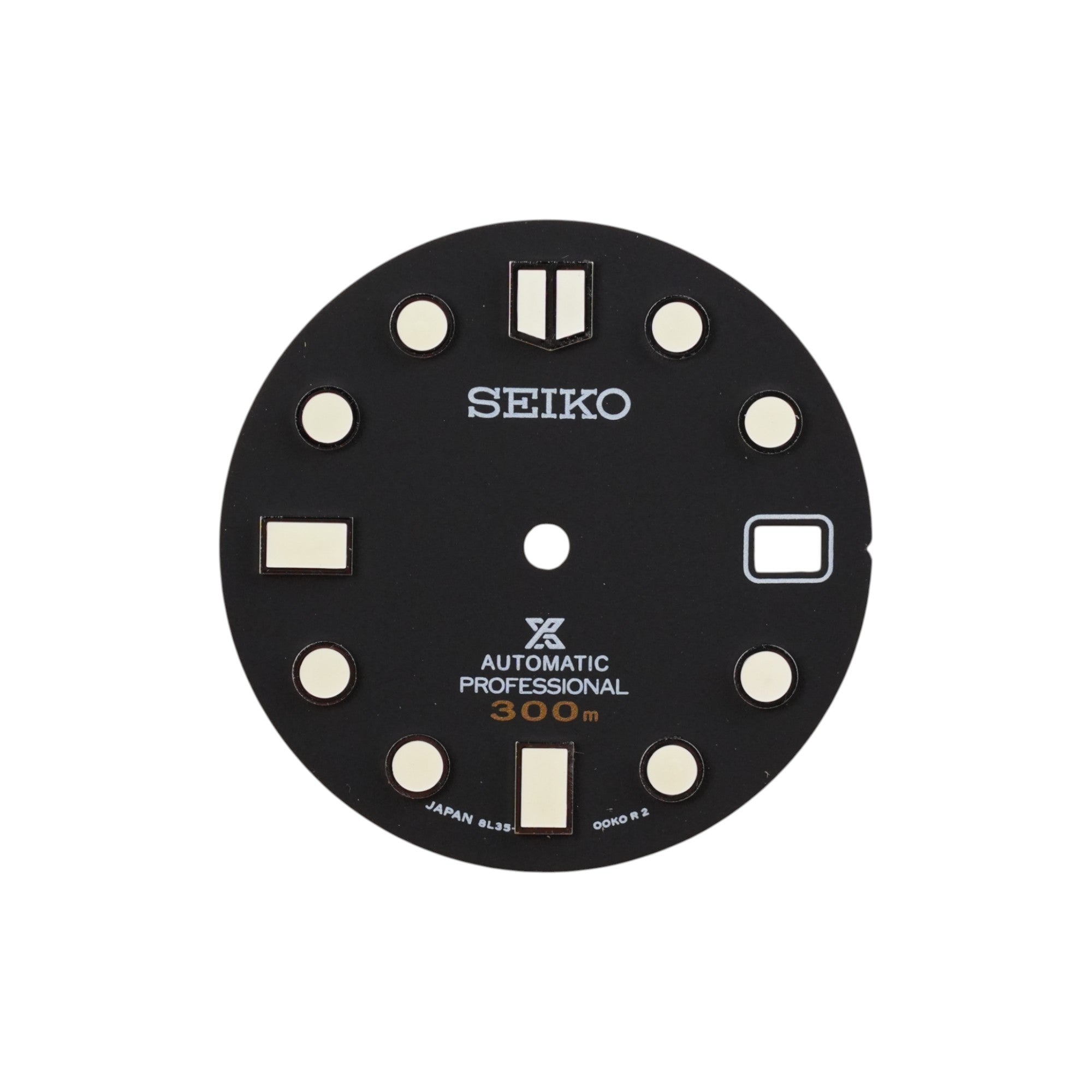 MM300: Black with No Markers Dial (Gold Text)