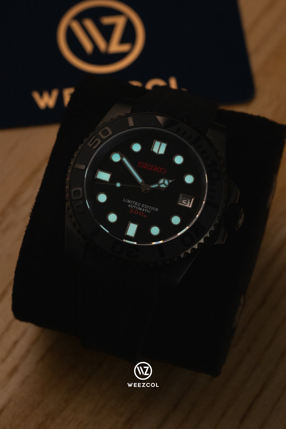 Seiko Seigaiha: '青海波' Brushed Black