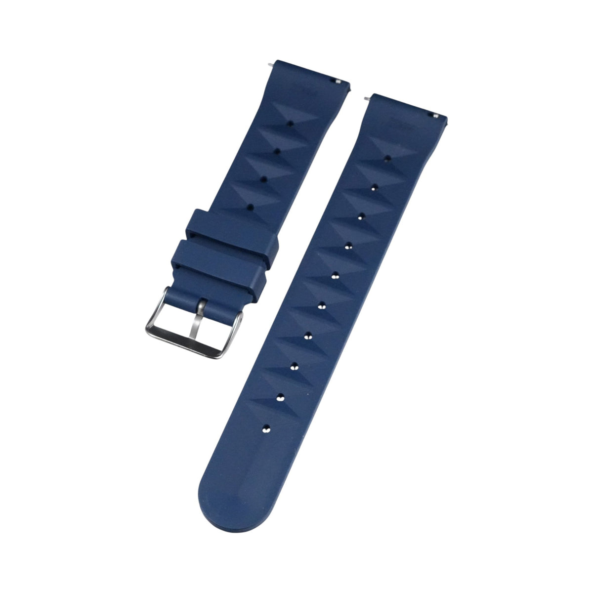 Navy Waffle: FKM Rubber Strap