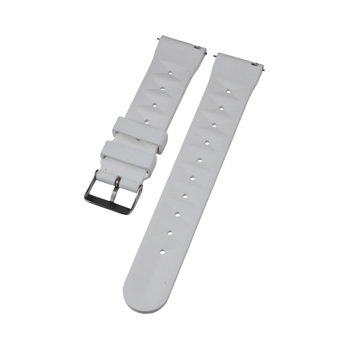 White Waffle: FKM Rubber Strap