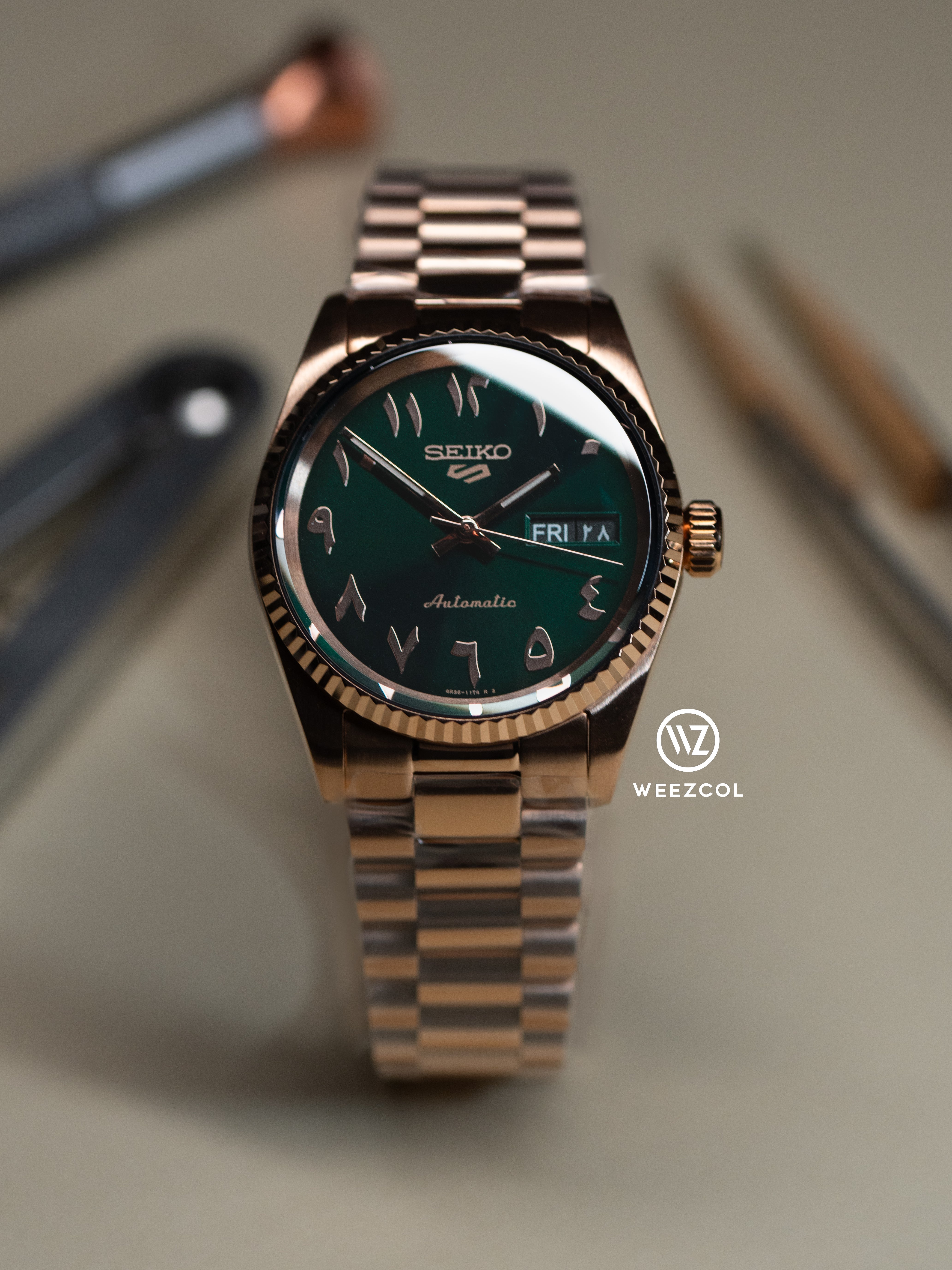Seiko Arabic: SRPH49 in Fluted Case