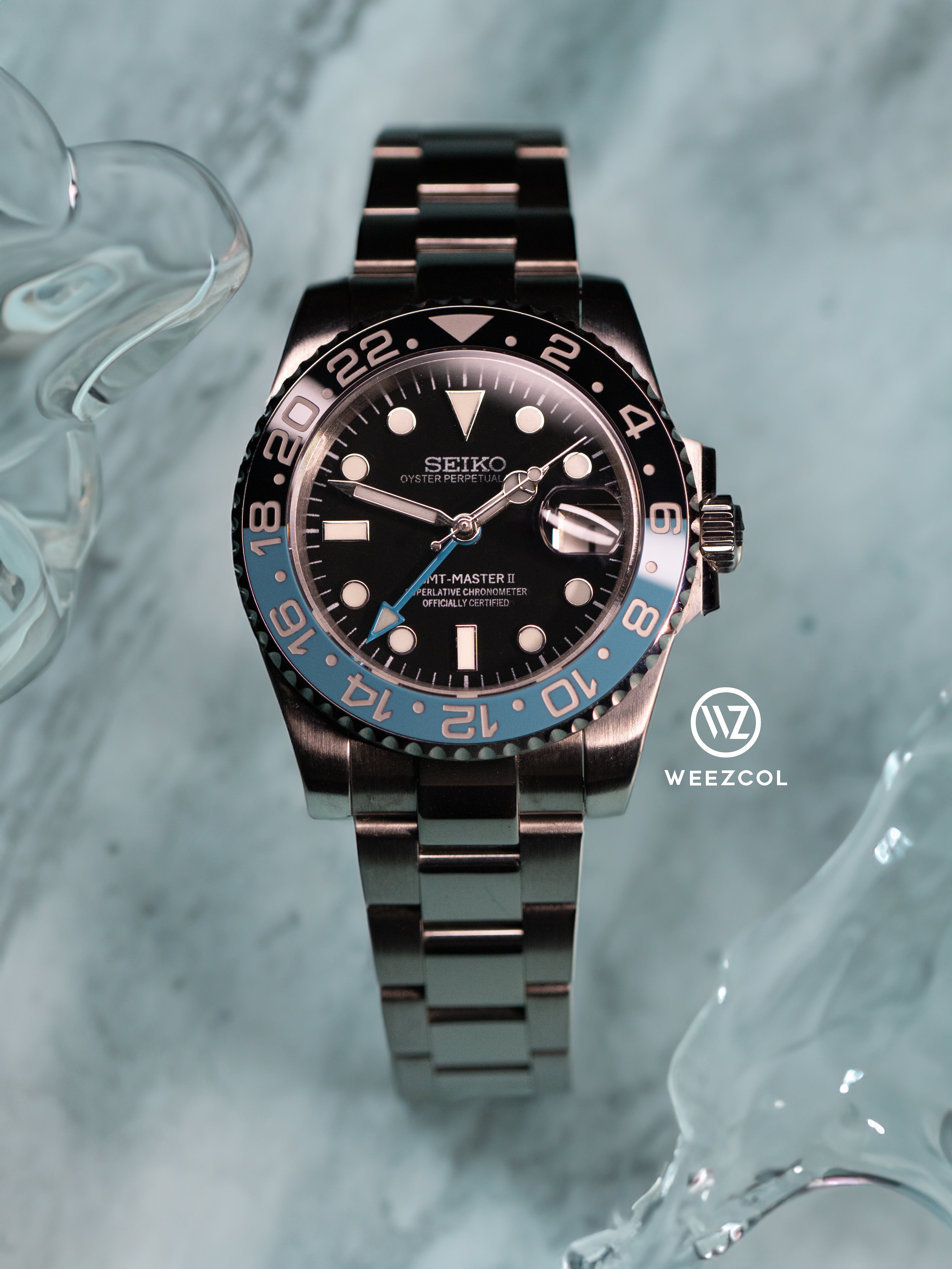 Seiko Tiffany GMT: Brushed Silver Case