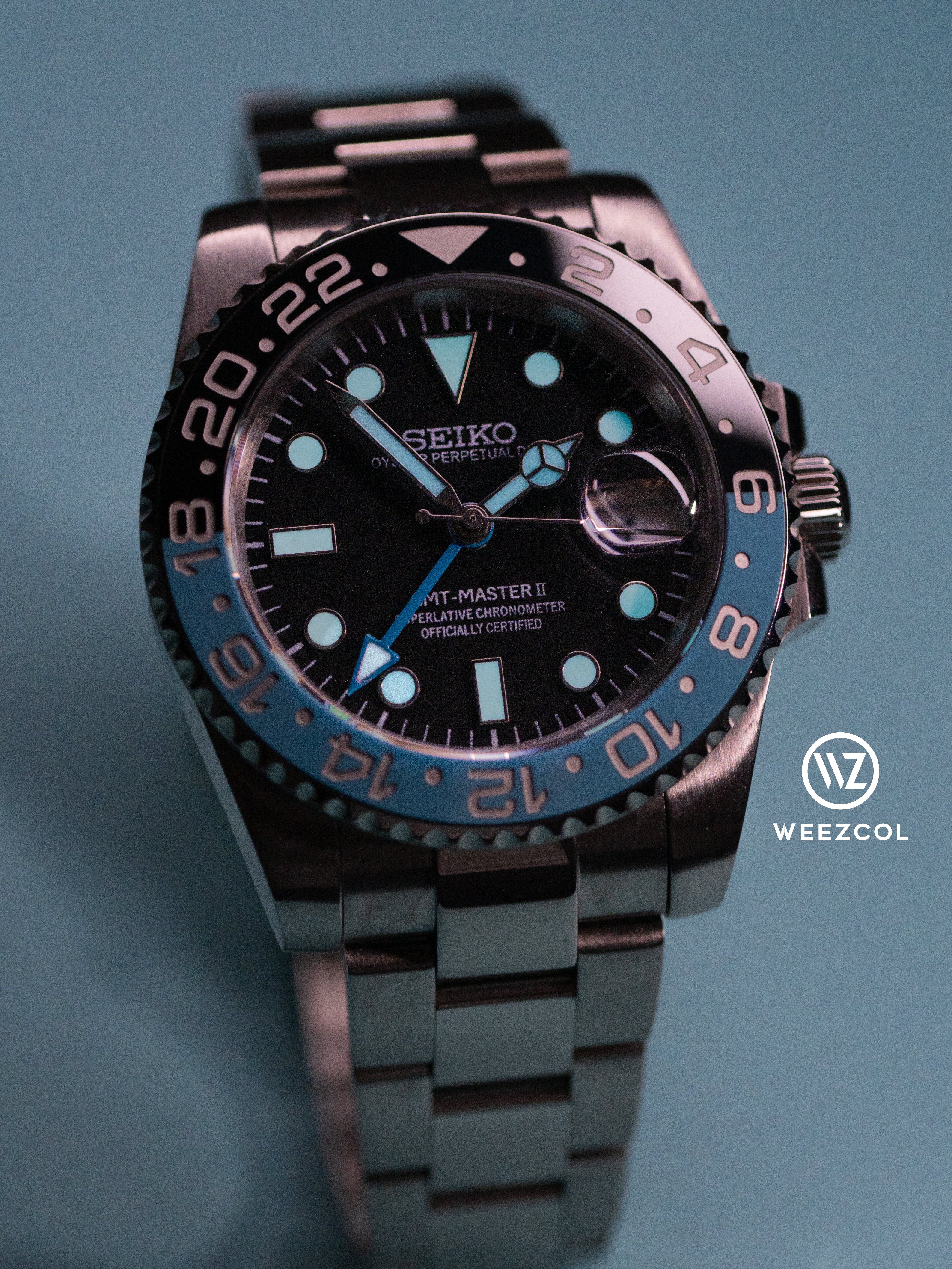 Seiko Tiffany GMT: Brushed Silver Case