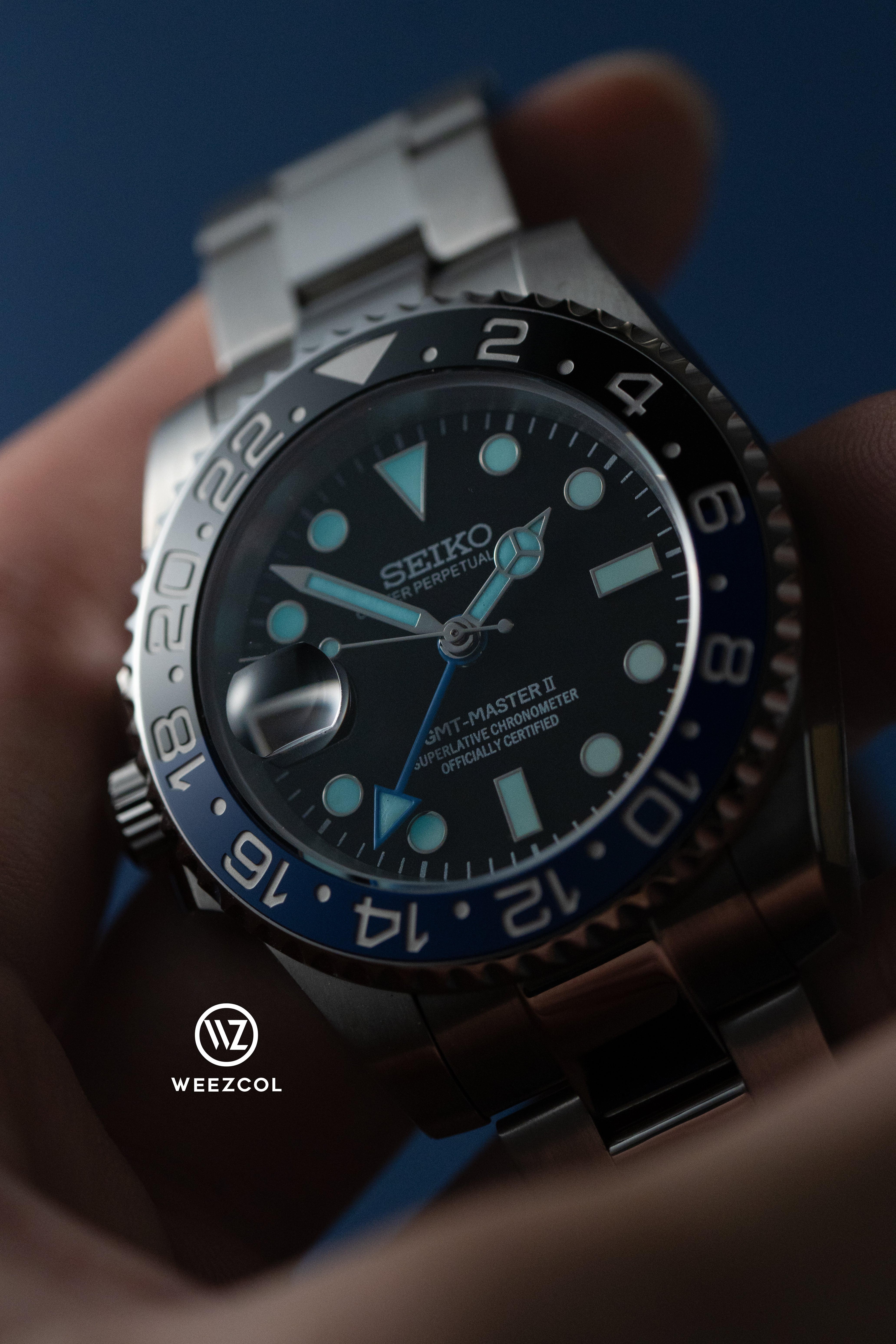 Seiko Batman GMT: Brushed Silver Case