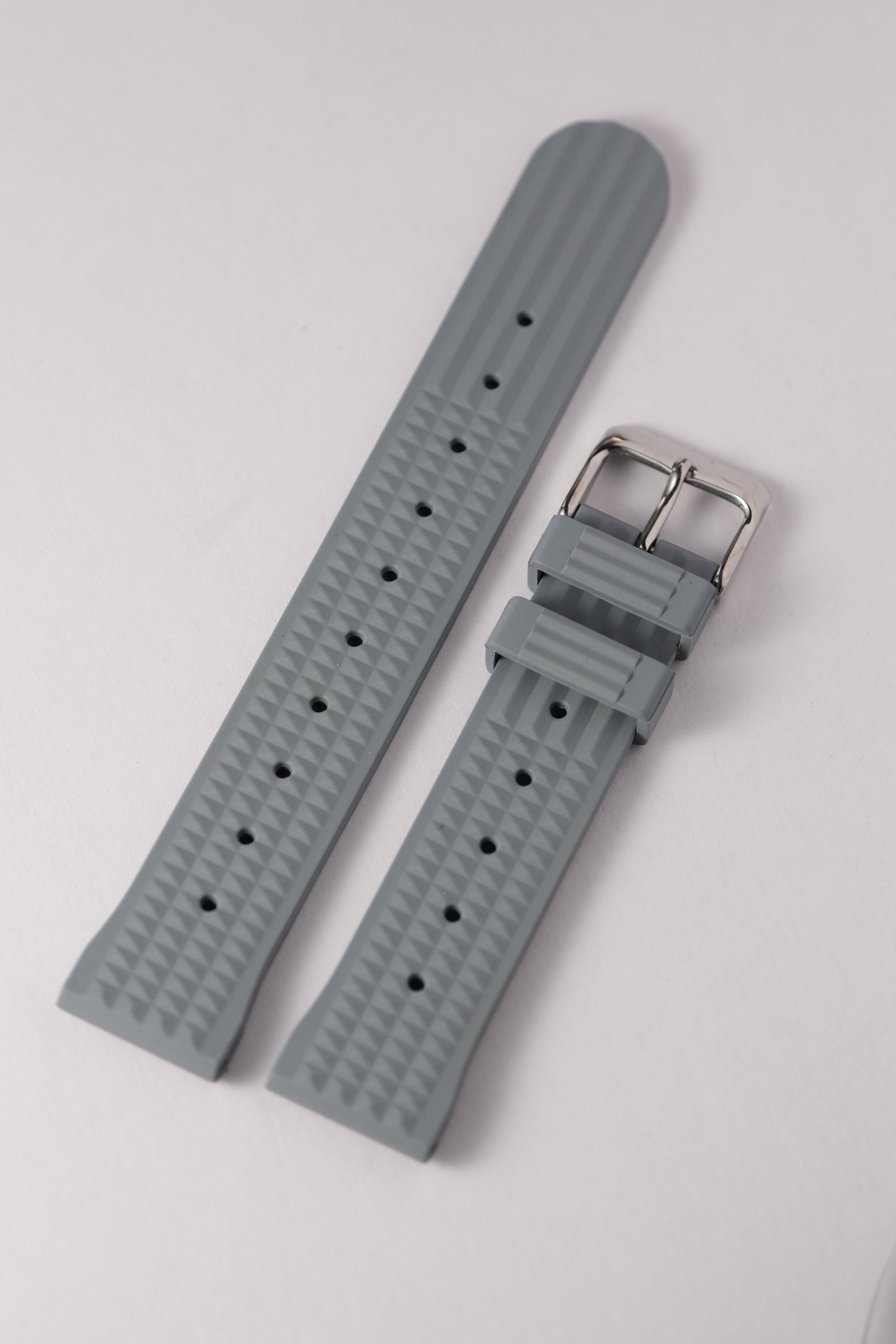 FKM: Grey Waffle Rubber Strap