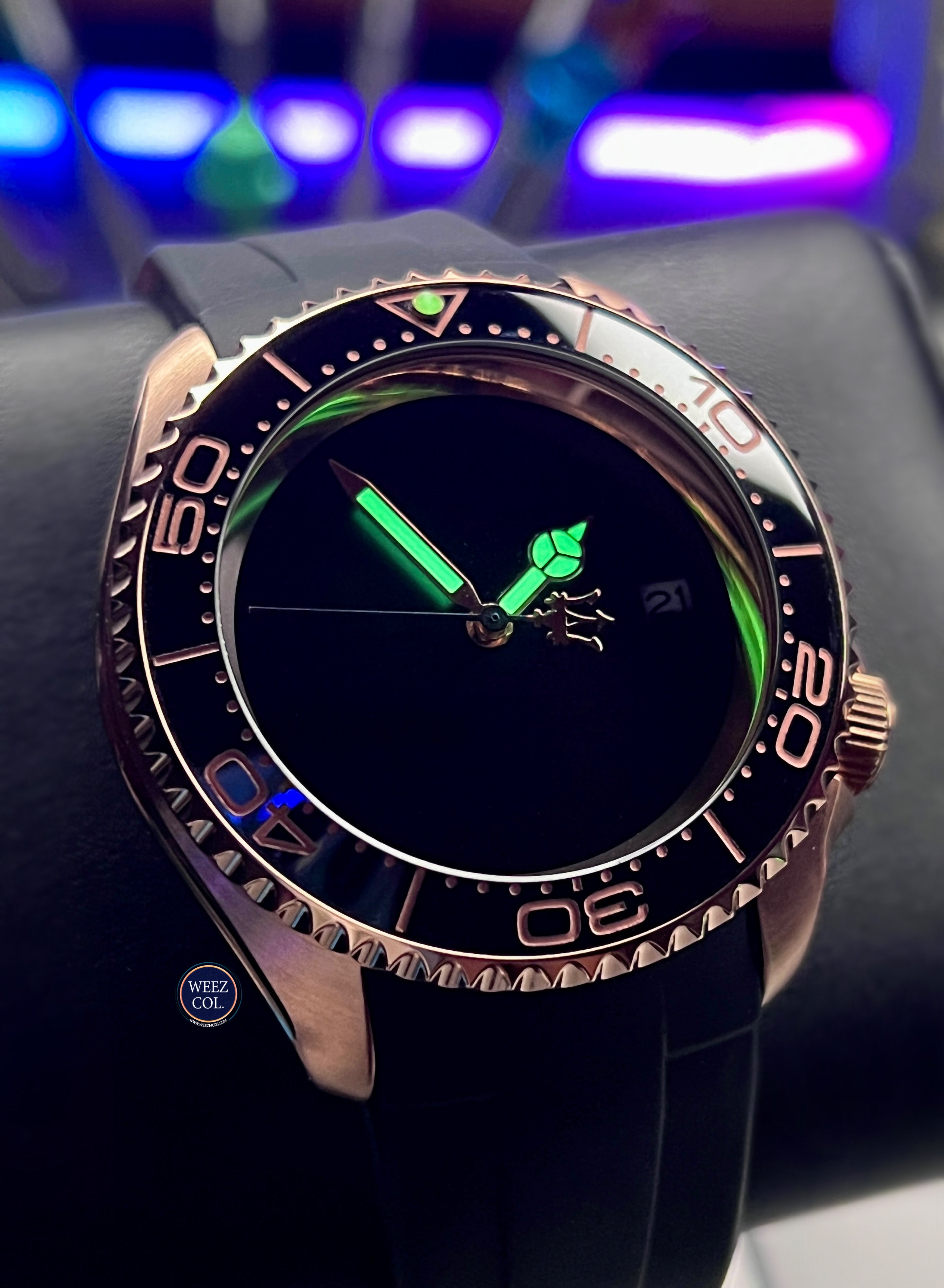 SKX007 Stealth: Trident in Rose Gold