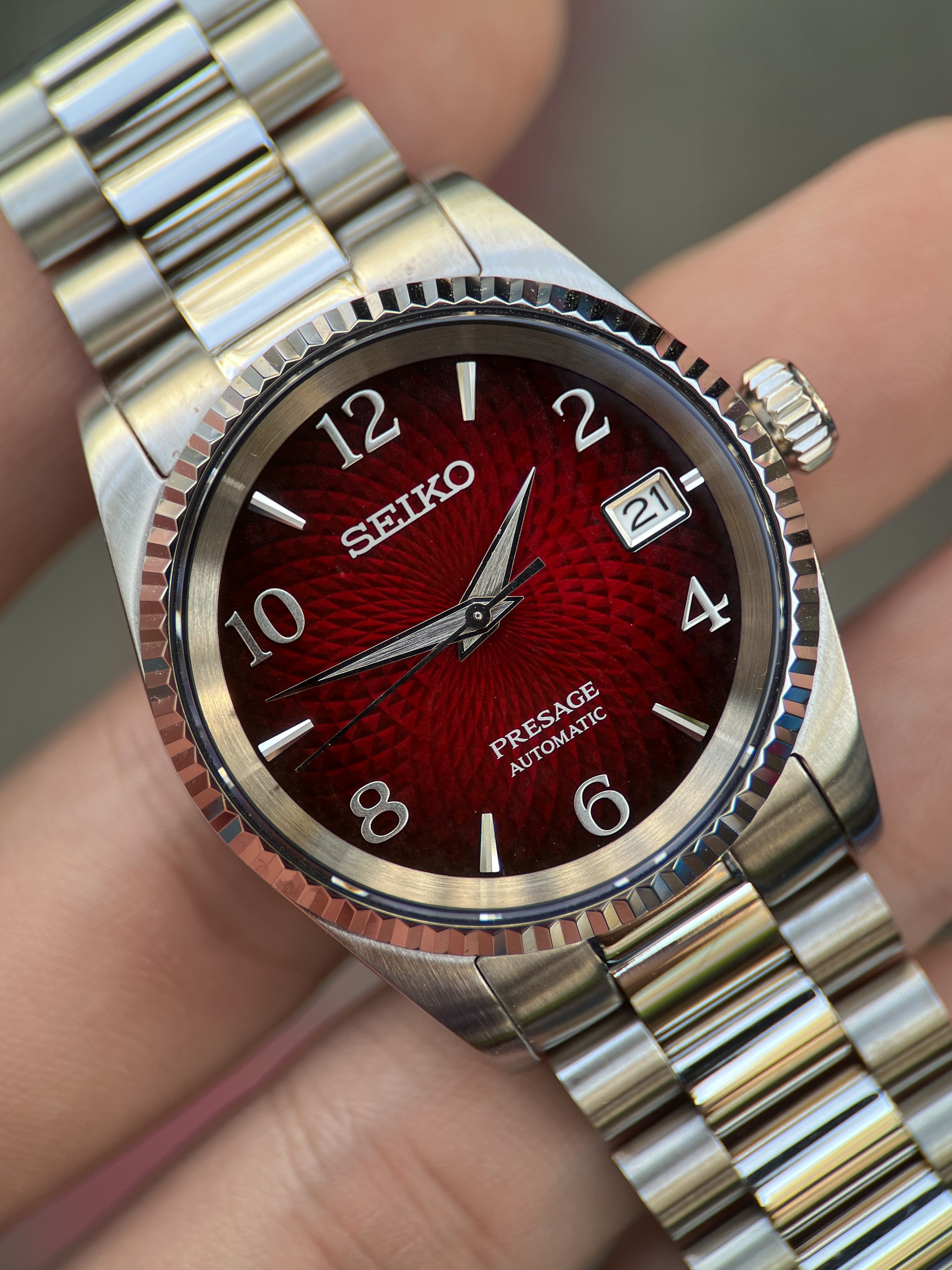 Seiko Cocktail: SRPE41 Silver Presidential Set