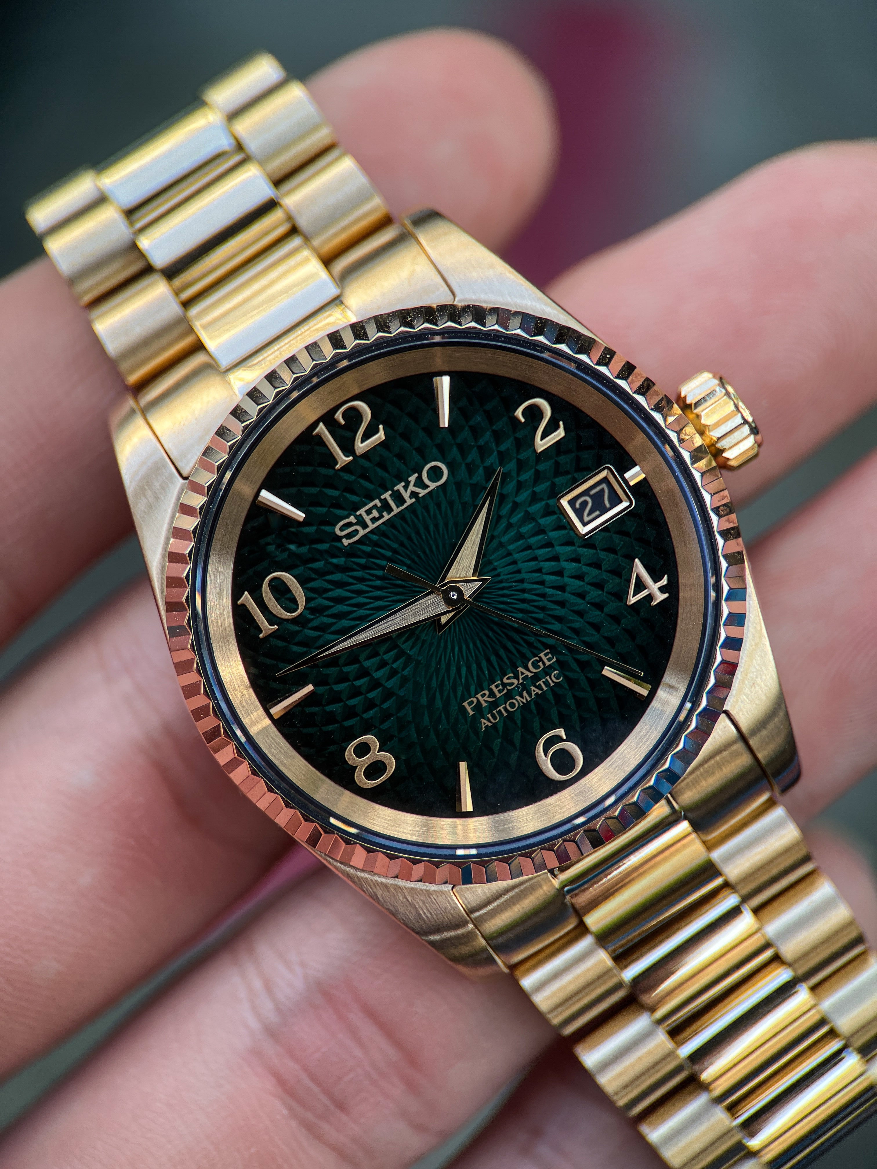 Seiko Cocktail: SRPE45 Gold Presidential Set