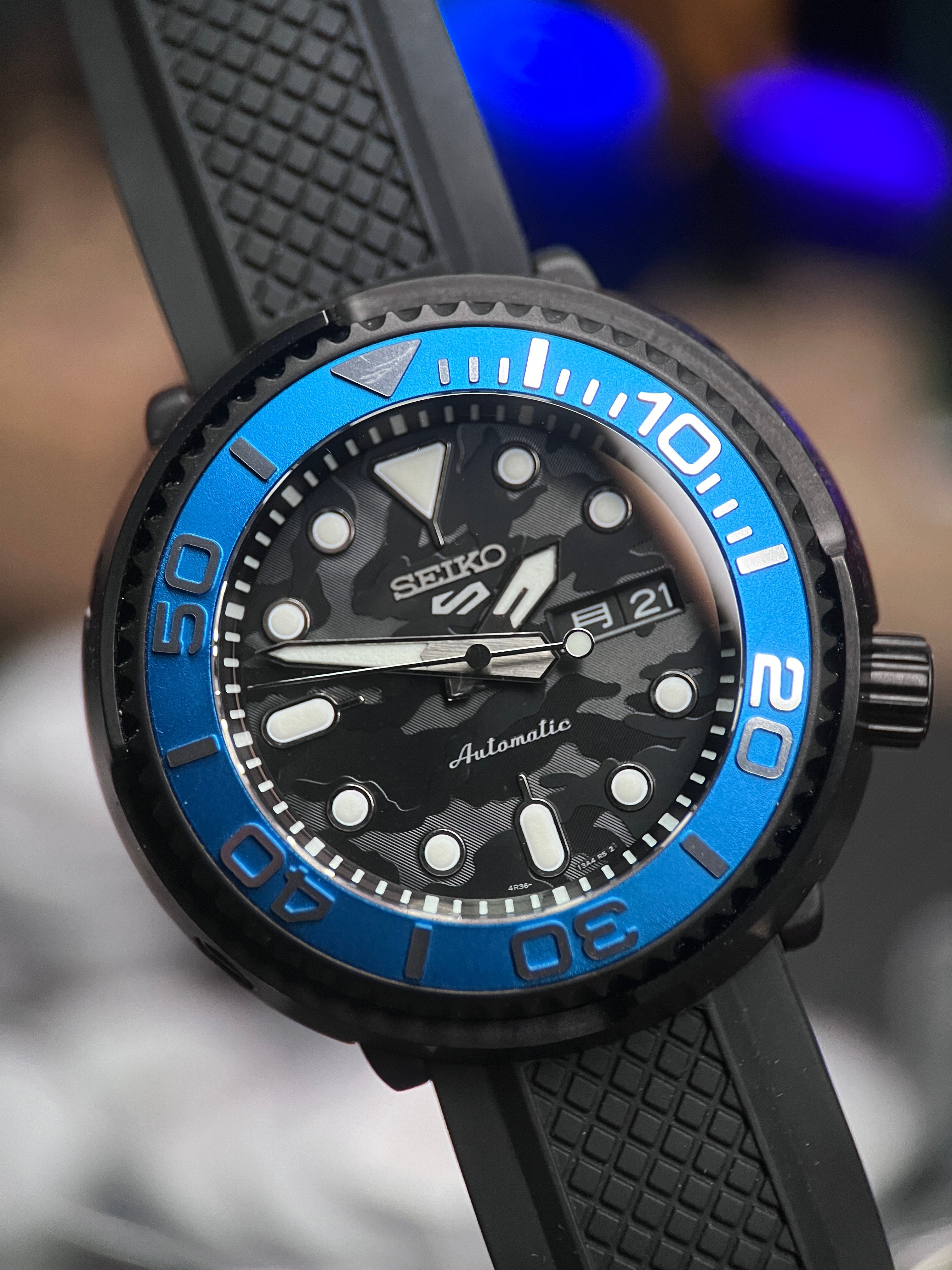 SKX007 Tuna: SRPJ39 Matte Black