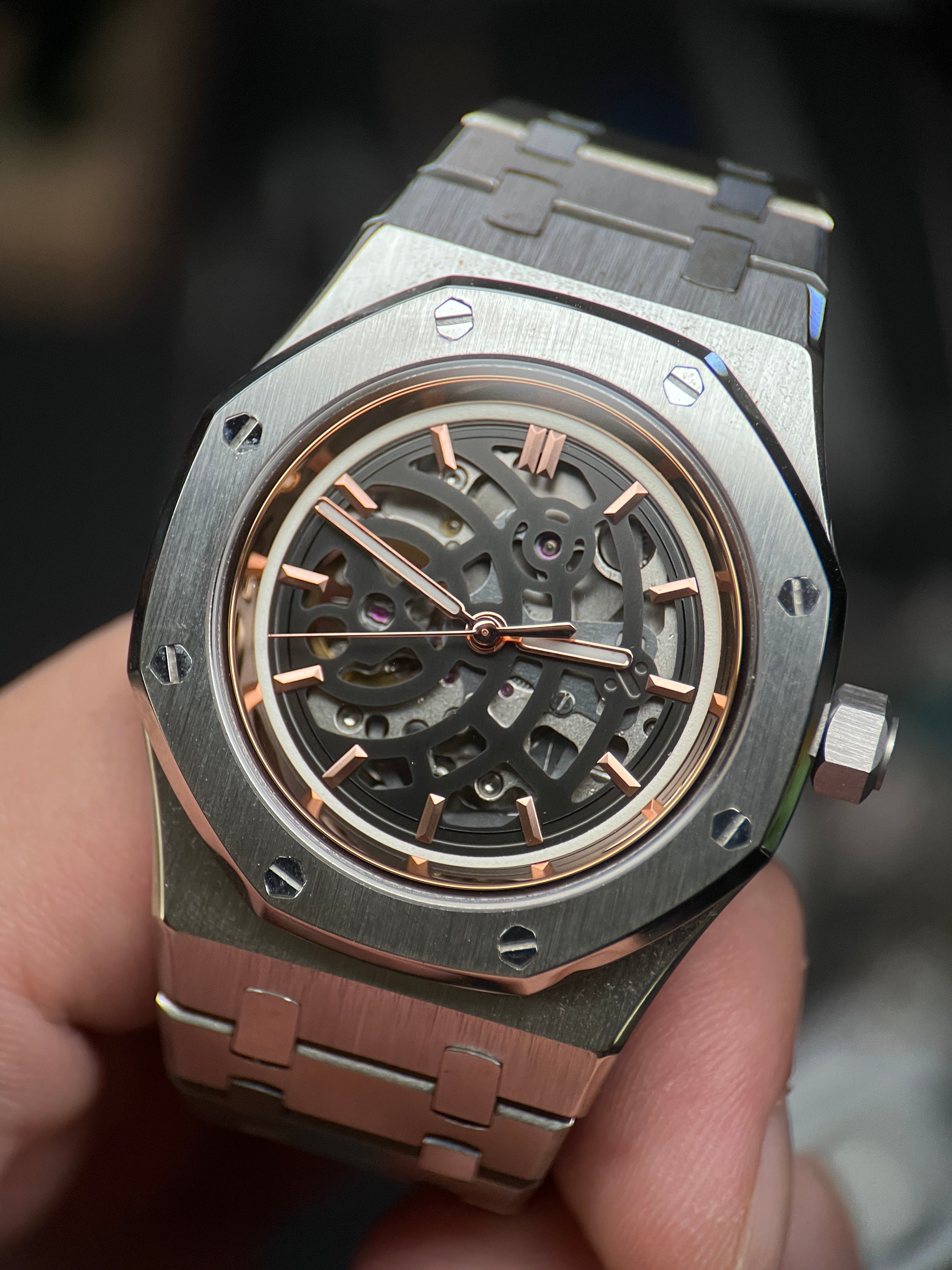 Seiko Royal Oak: Skeleton Rose Gold