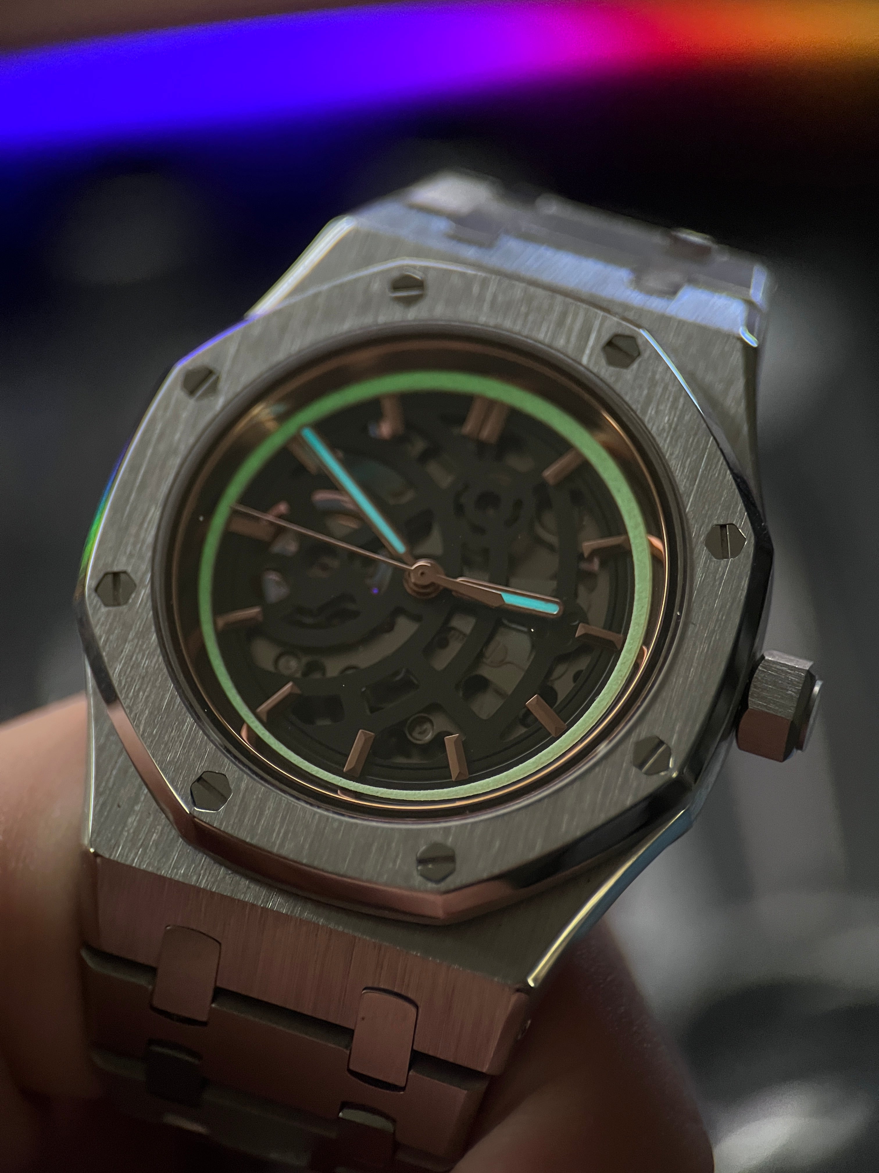 Seiko Royal Oak: Skeleton Rose Gold