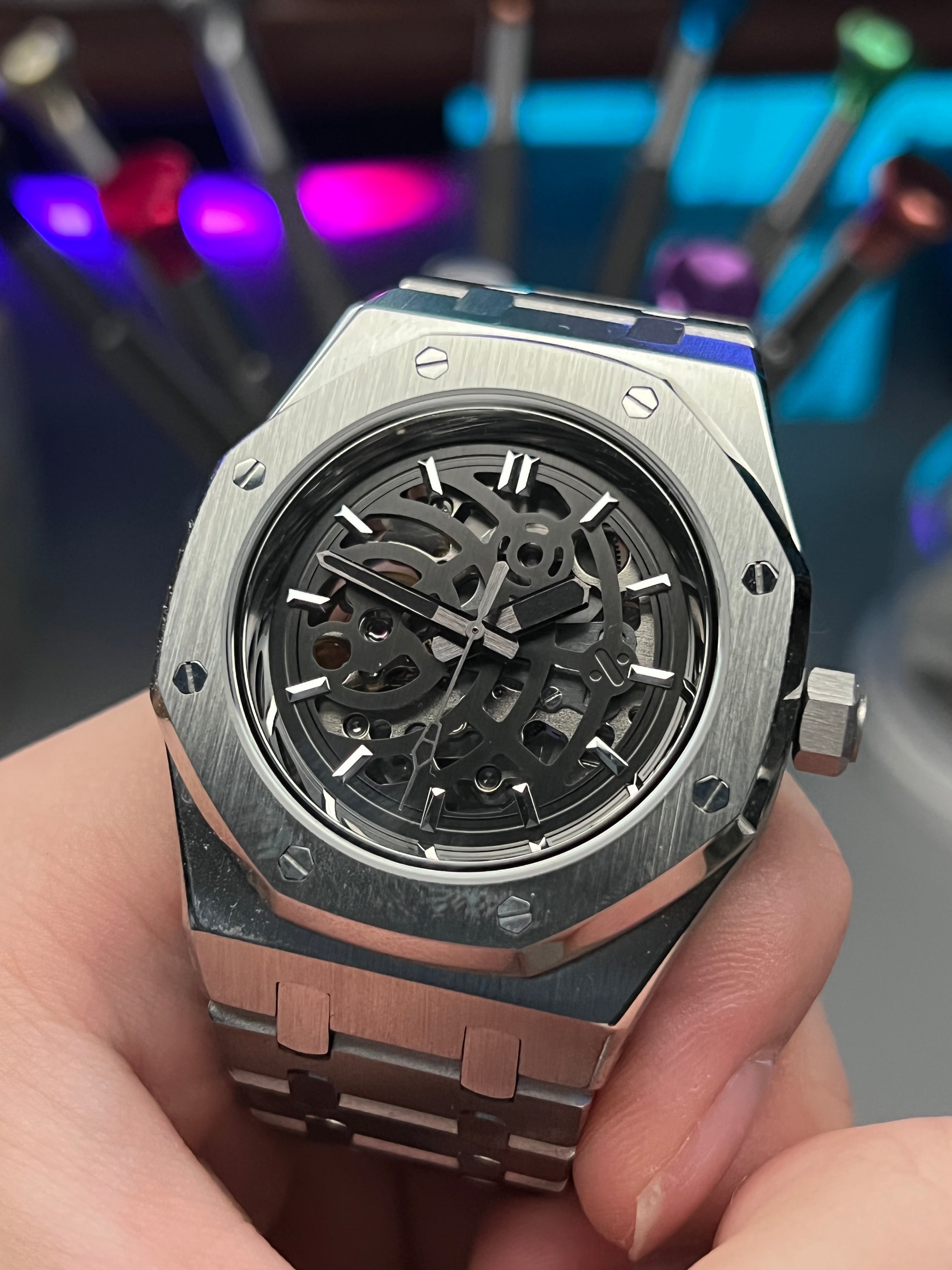 Seiko Royal Oak: Skeleton in Gunmetal