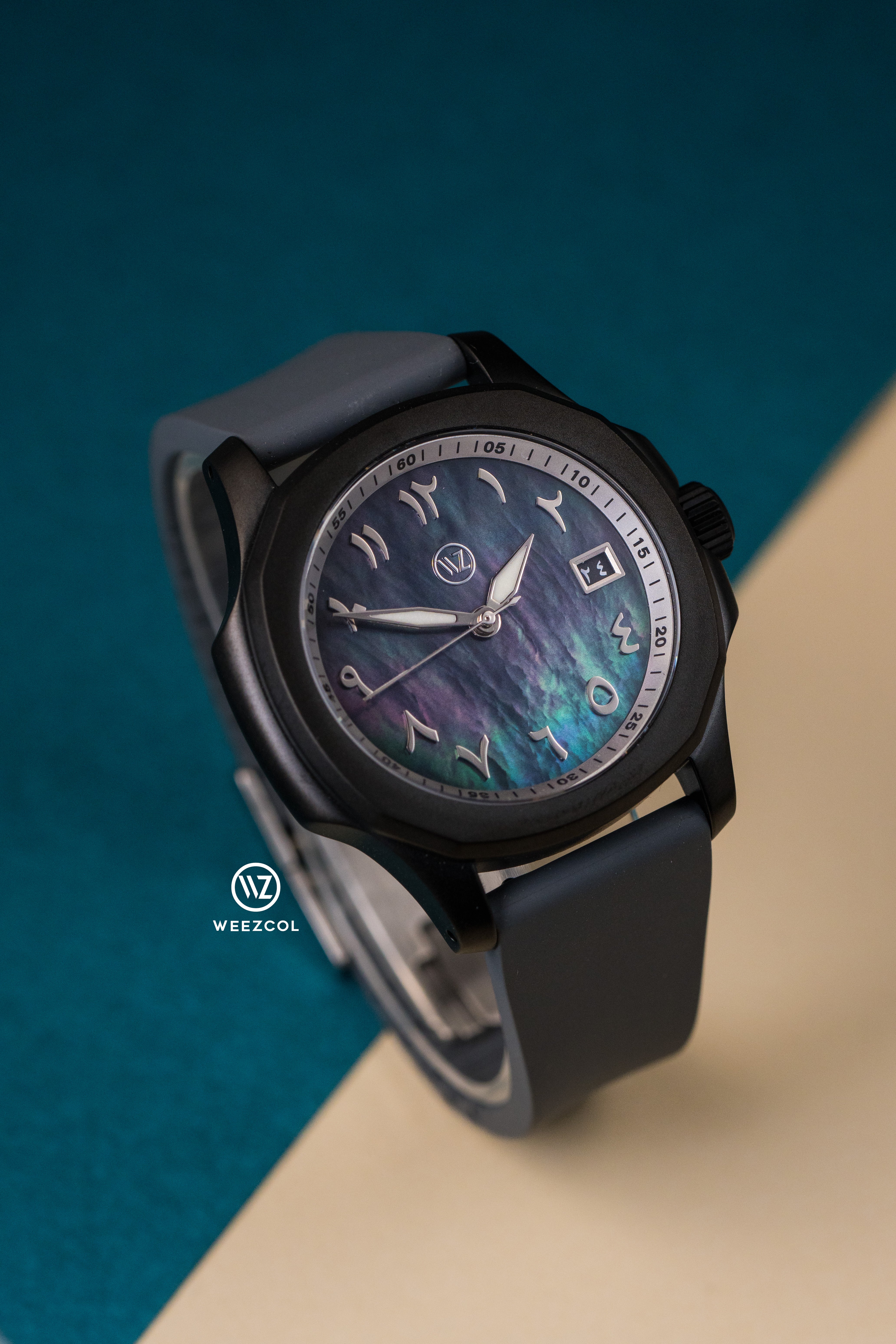 SKX007 Nautilus: Mother of Pearl in Matte Black