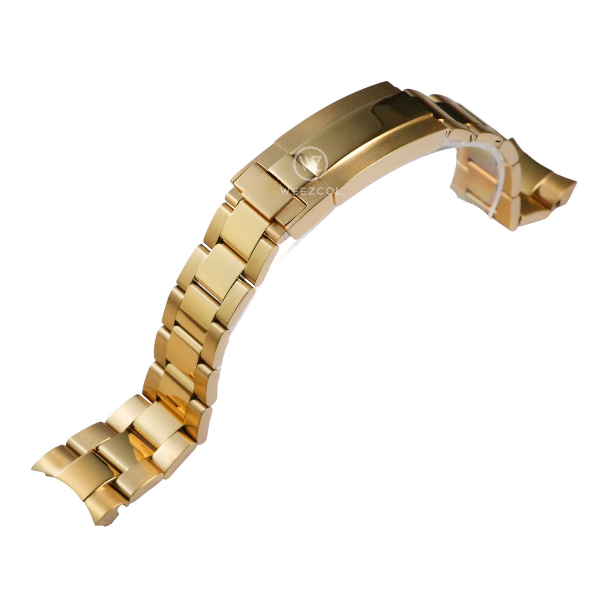 Oyster: Brushed/Polished Gold Bracelet
