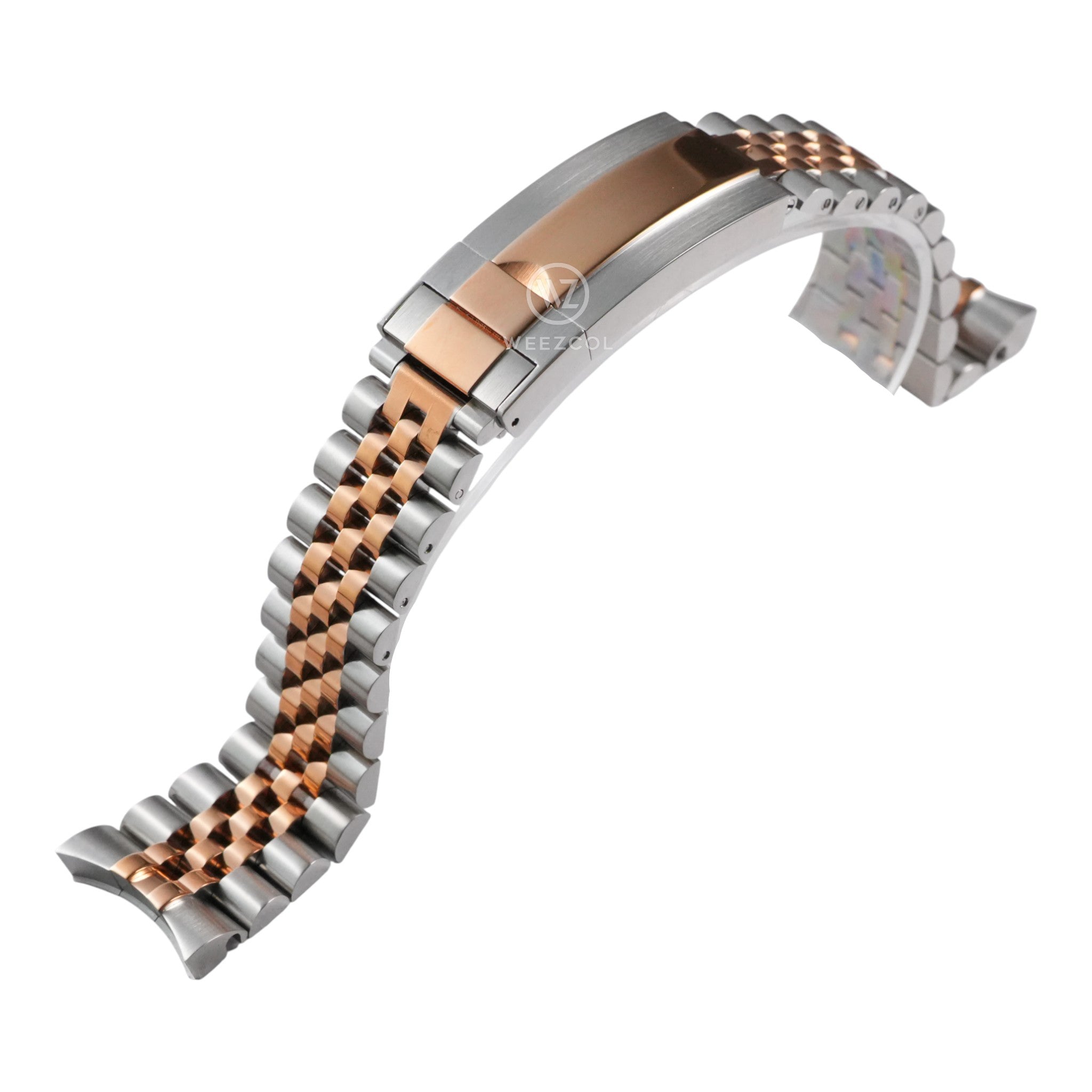 Jubilee: Brushed/Polished Rose Gold Two-Tone Bracelet