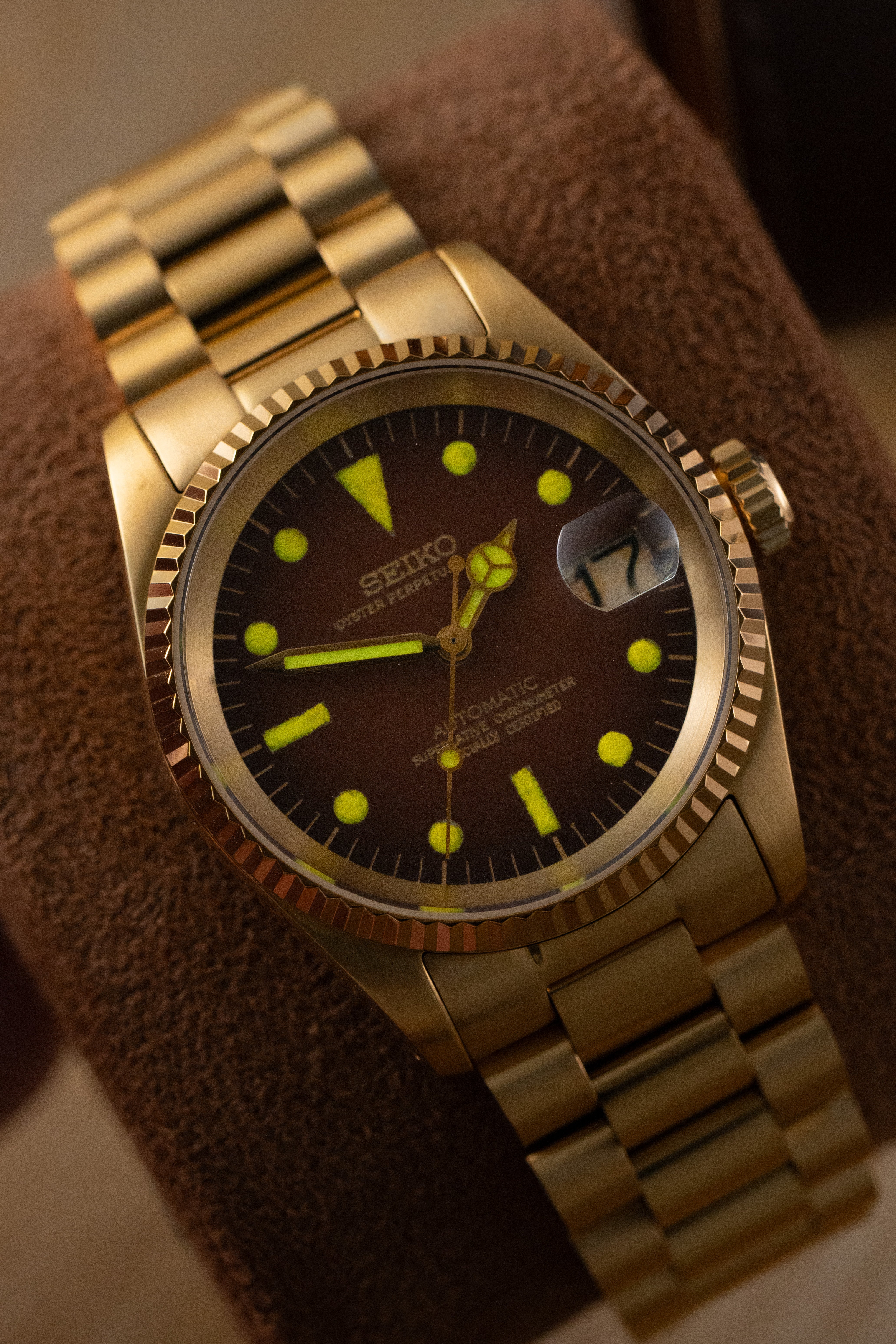 Seiko Tropical: Sun-Faded Gold Presidential