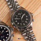 Alpinist SRPJ91 'GMT': Brushed Silver with White Compass Ring