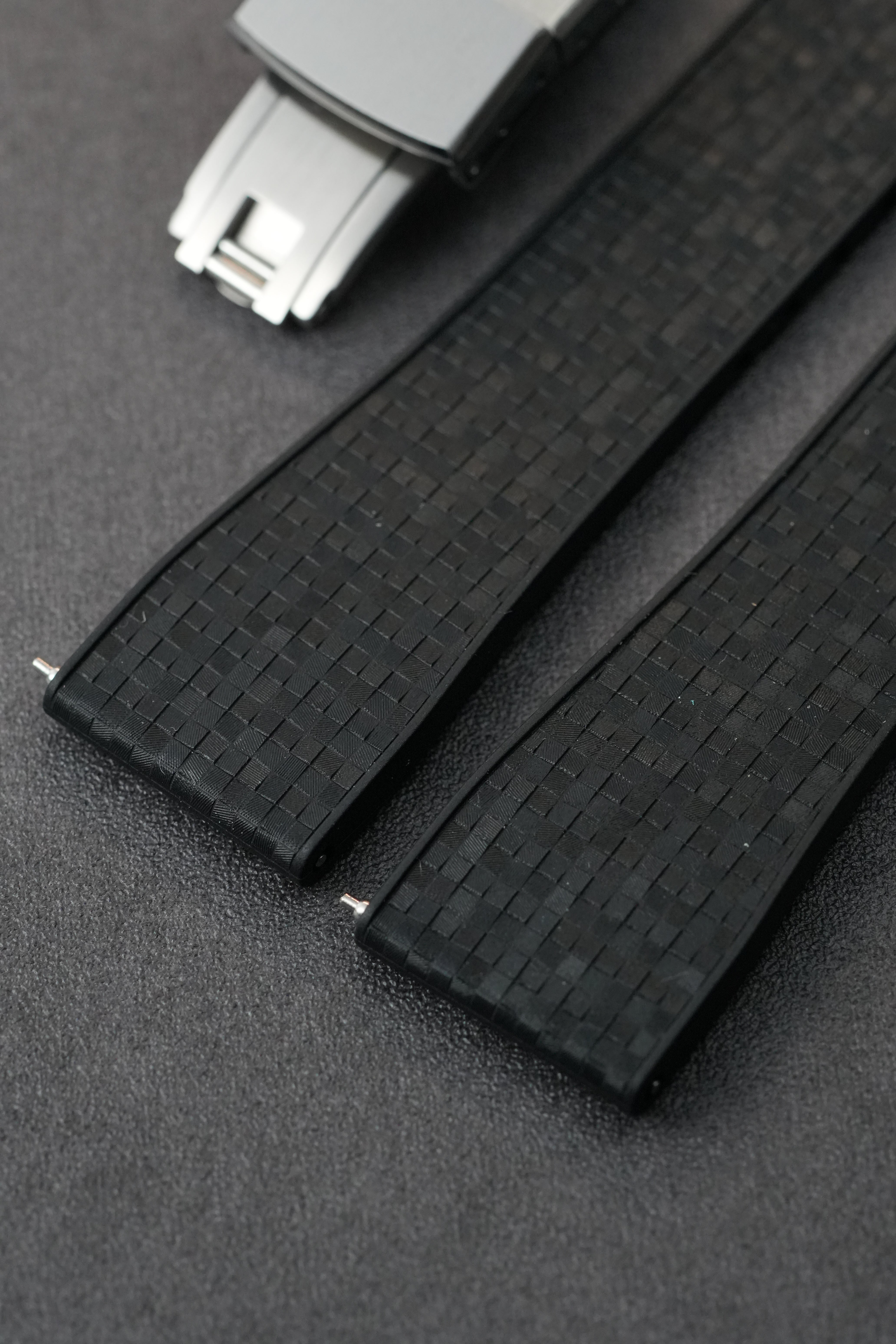 CTS FKM: Black Mosaic Rubber Strap