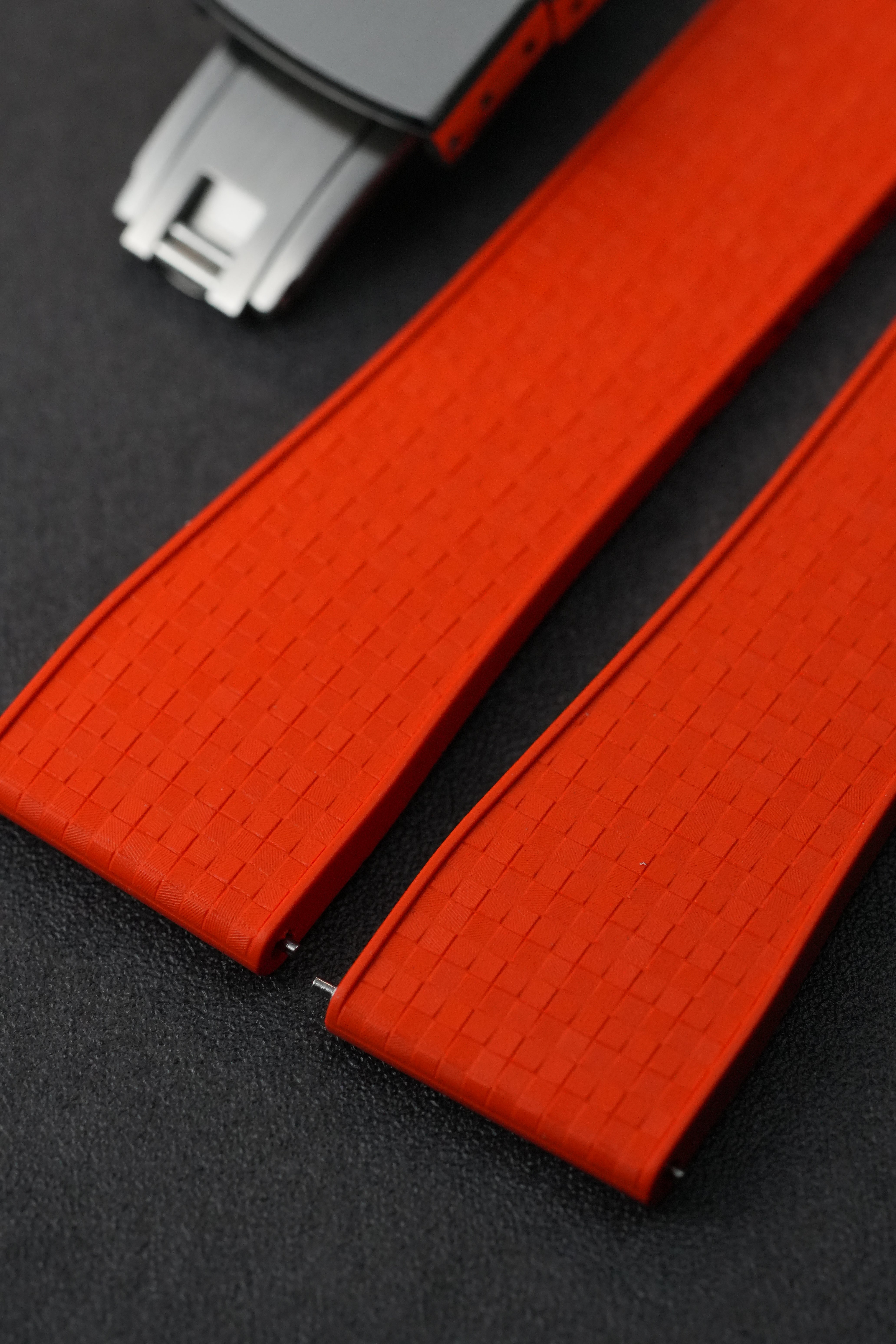 CTS FKM: Orange Mosaic Rubber Strap