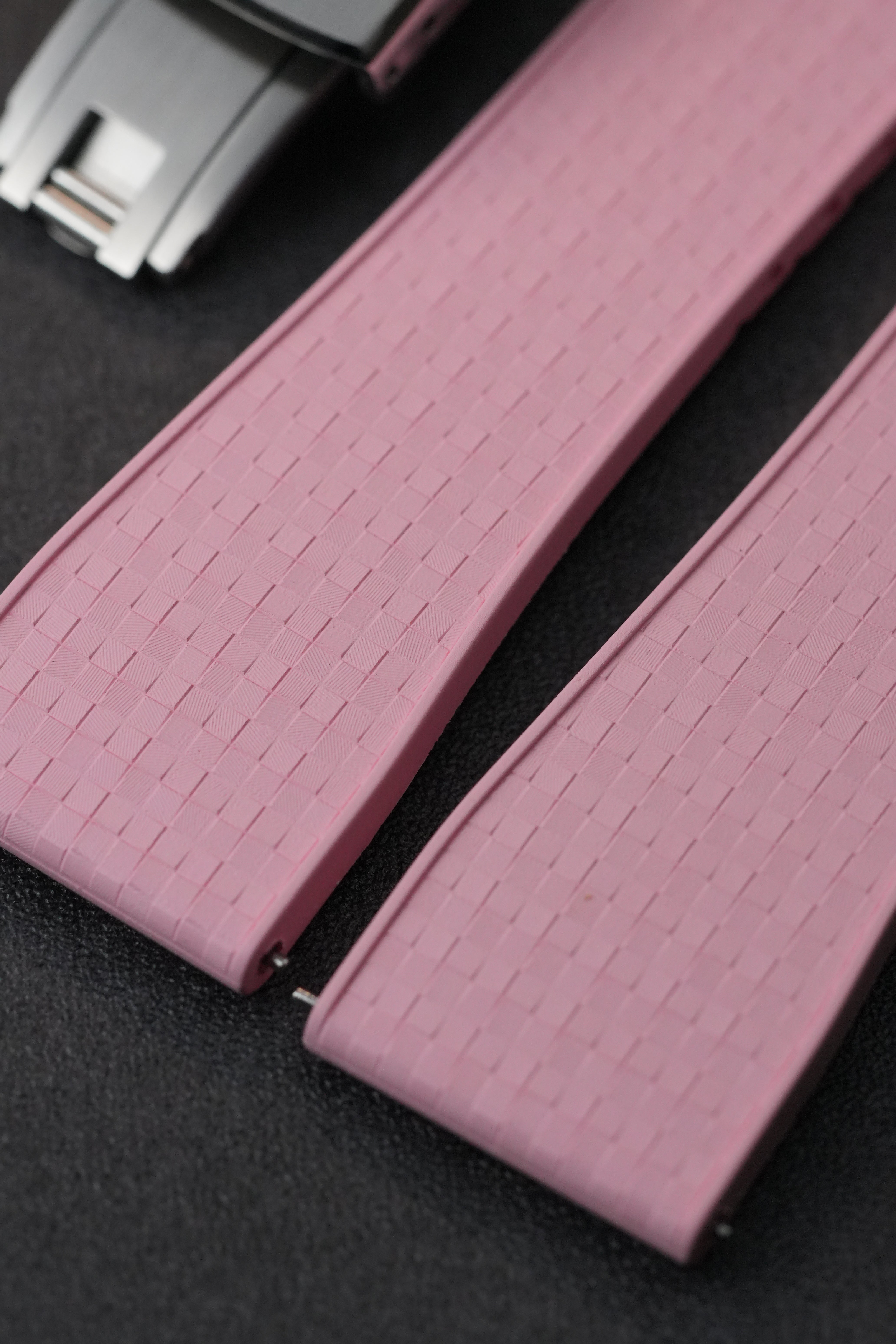 CTS FKM: Pink Mosaic Rubber Strap