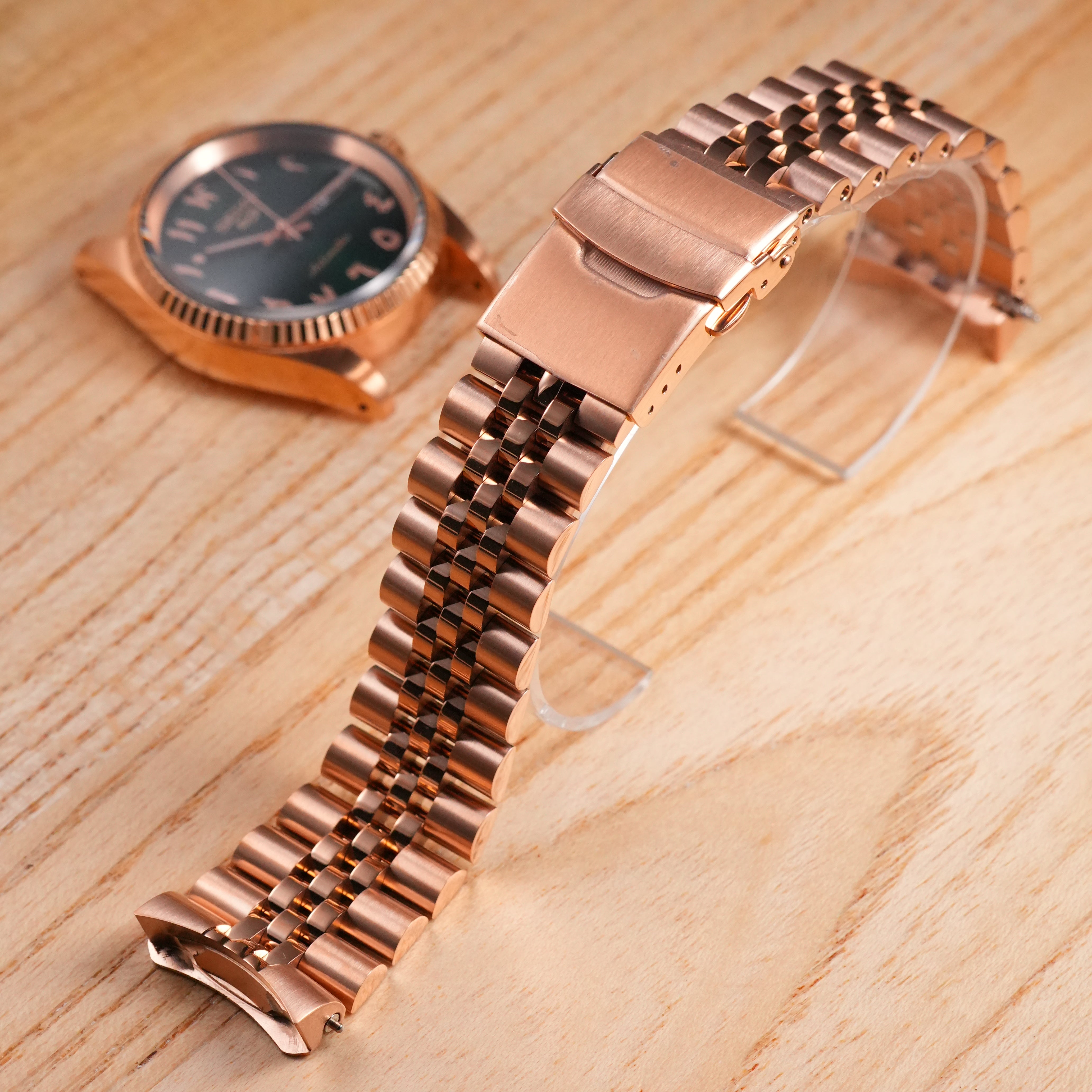 36/40MM: Brushed Rose Gold Jubilee Bracelet