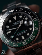 Seiko Sprite GMT v2: Brushed Silver Case