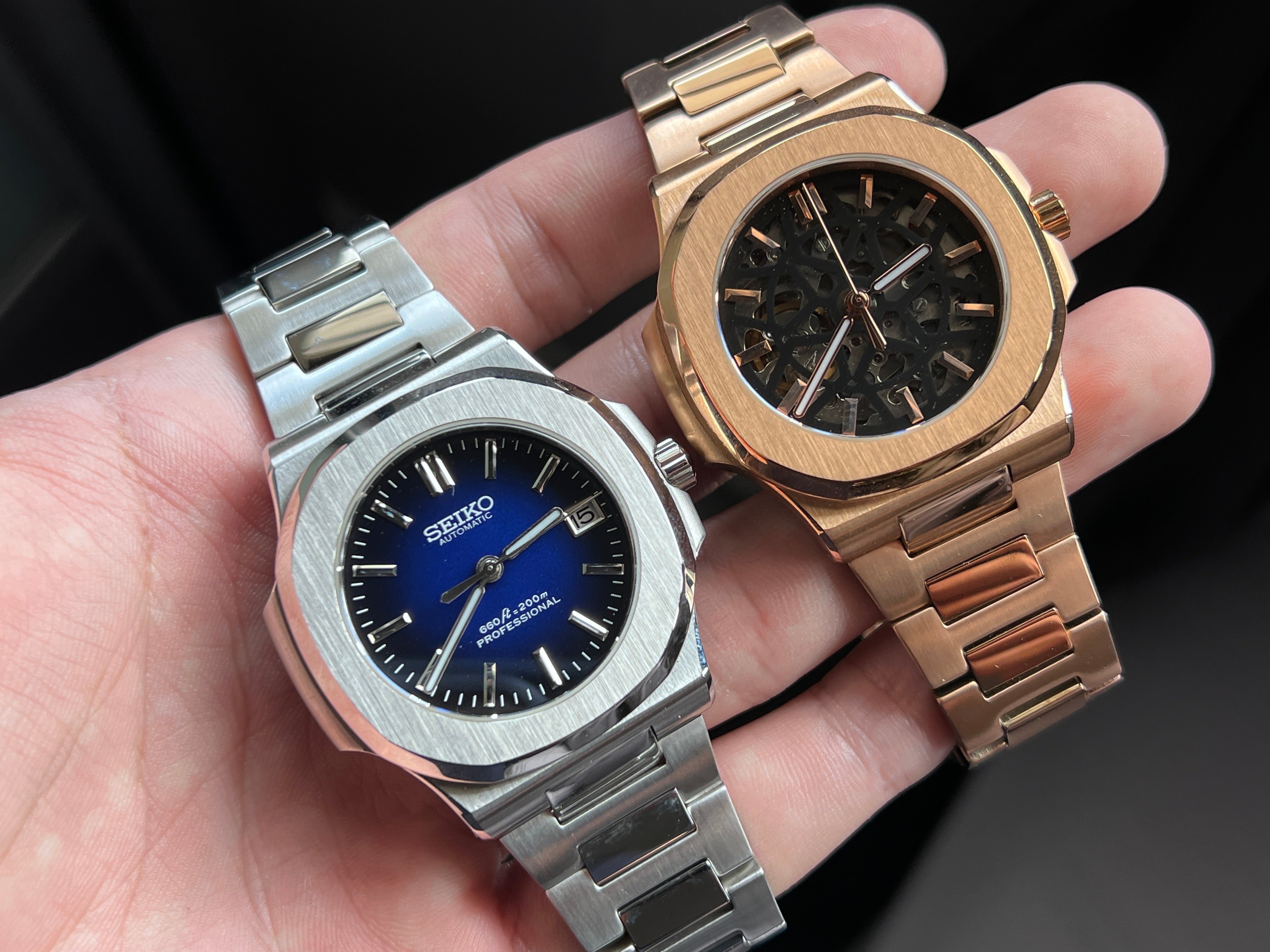 NAUTILUS ノーチラスXL6/7 Seiko Nautilus: Sunburst Blue – WEEZCOL